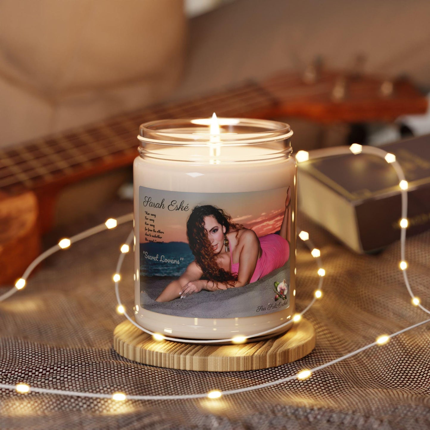 Secret Lovers - Sarah Eské - Sea Salt+Orchid Scented Soy Candle, 9oz