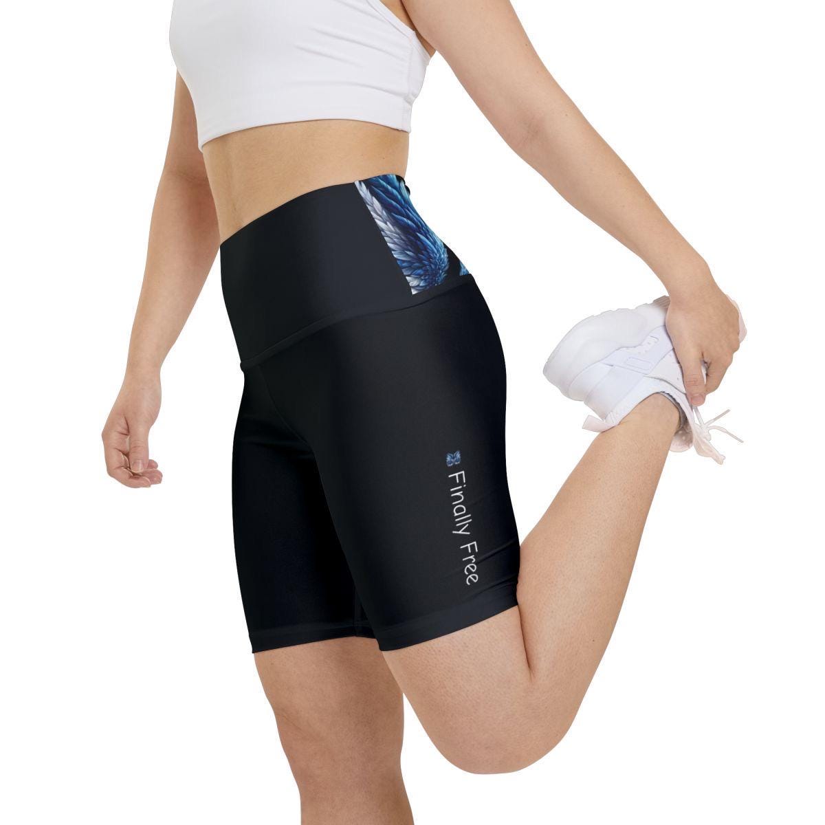 Finally Free - Sarah Eské - Women's Workout Shorts (AOP)