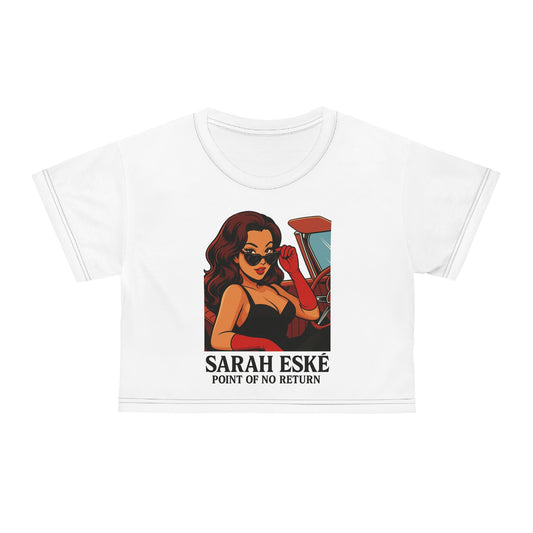 Point of No Return - Sarah Eské - Retro Graphic Crop Tee, Casual Streetwear, Summer Outfit, Gift for Trendsetters, Graphic Tee