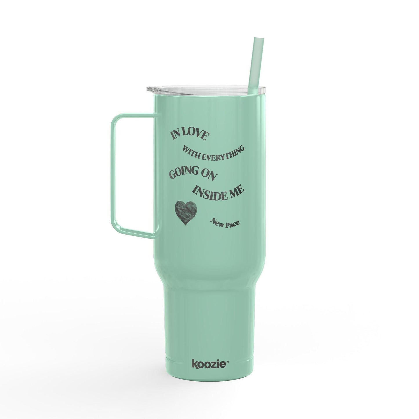 New Pace - Sarah Eské - Insulated Travel Tumbler with Lid | Custom Engraved 40oz Drinkware for Coffee, Tea, Gifts, Outdoor Adventures