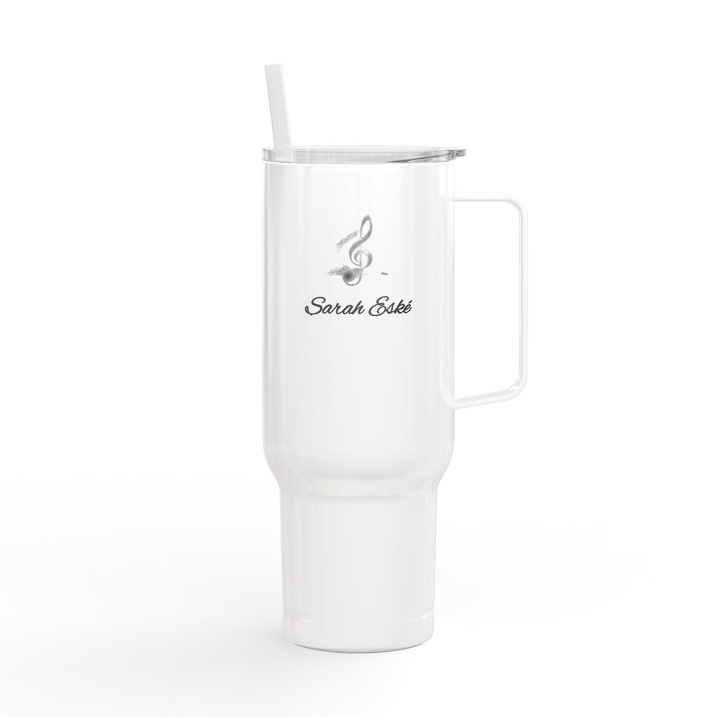 New Pace - Sarah Eské - Insulated Travel Tumbler with Lid | Custom Engraved 40oz Drinkware for Coffee, Tea, Gifts, Outdoor Adventures