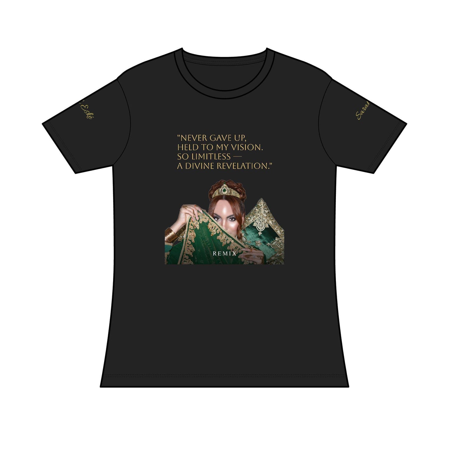 Sarah Eské - "Transformation Remix" Chic Graphic Tee for Women, Trendy Casual Wear, Great Gift for Music Lovers, Unique Statement Shirt
