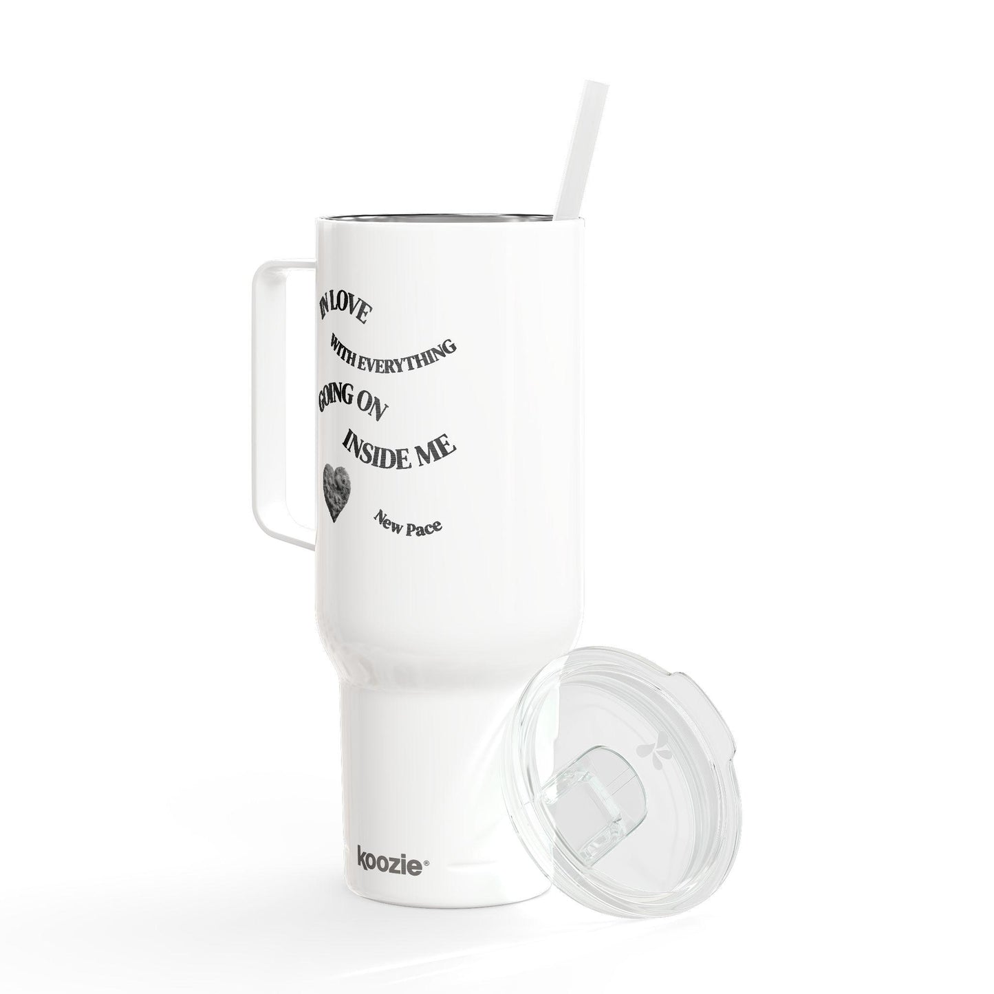 New Pace - Sarah Eské - Insulated Travel Tumbler with Lid | Custom Engraved 40oz Drinkware for Coffee, Tea, Gifts, Outdoor Adventures