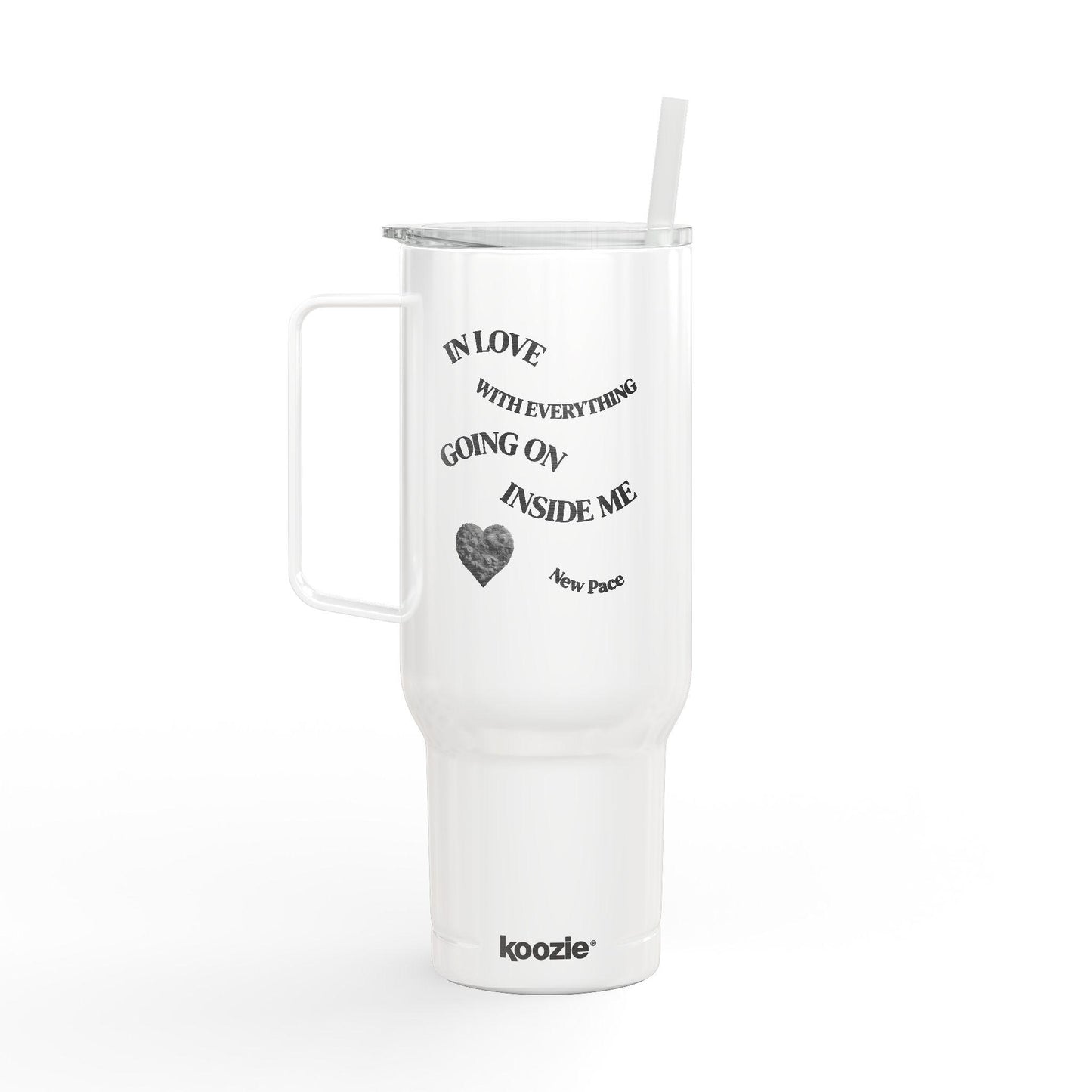 New Pace - Sarah Eské - Insulated Travel Tumbler with Lid | Custom Engraved 40oz Drinkware for Coffee, Tea, Gifts, Outdoor Adventures