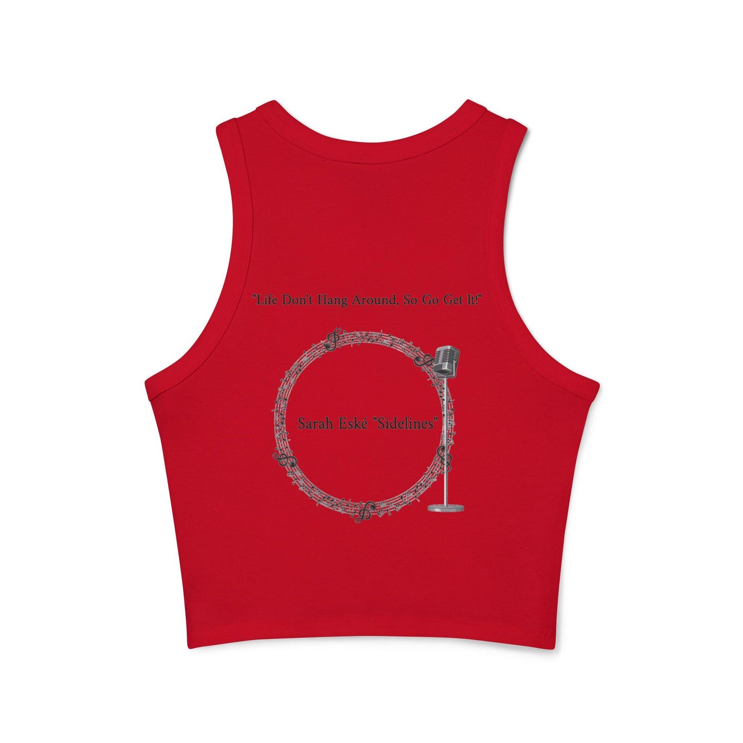 Sidelines - Sarah Eské - Women's Micro Rib Racer Tank Top