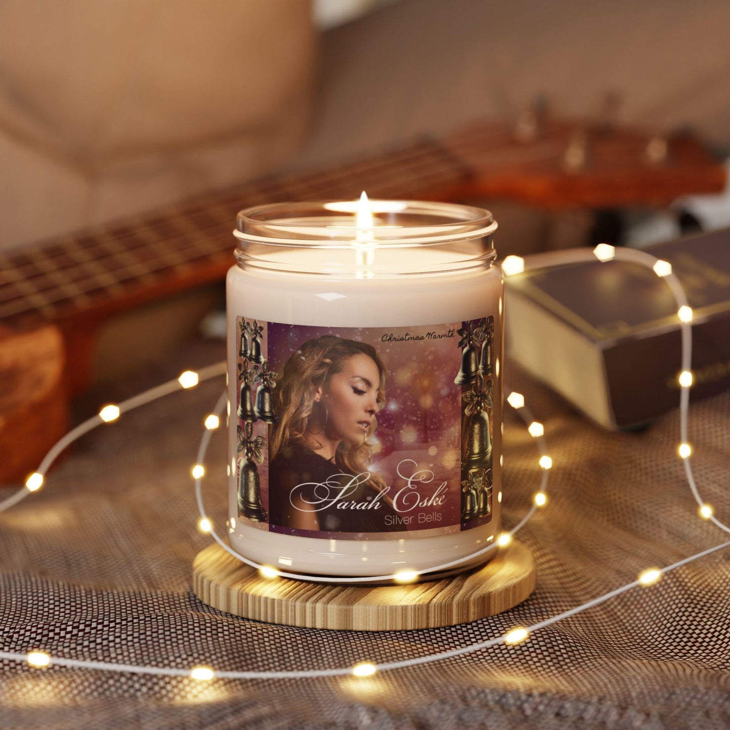Silver Bells - Sarah Eské - Christmas Warmth Scented Soy Candle, 9oz