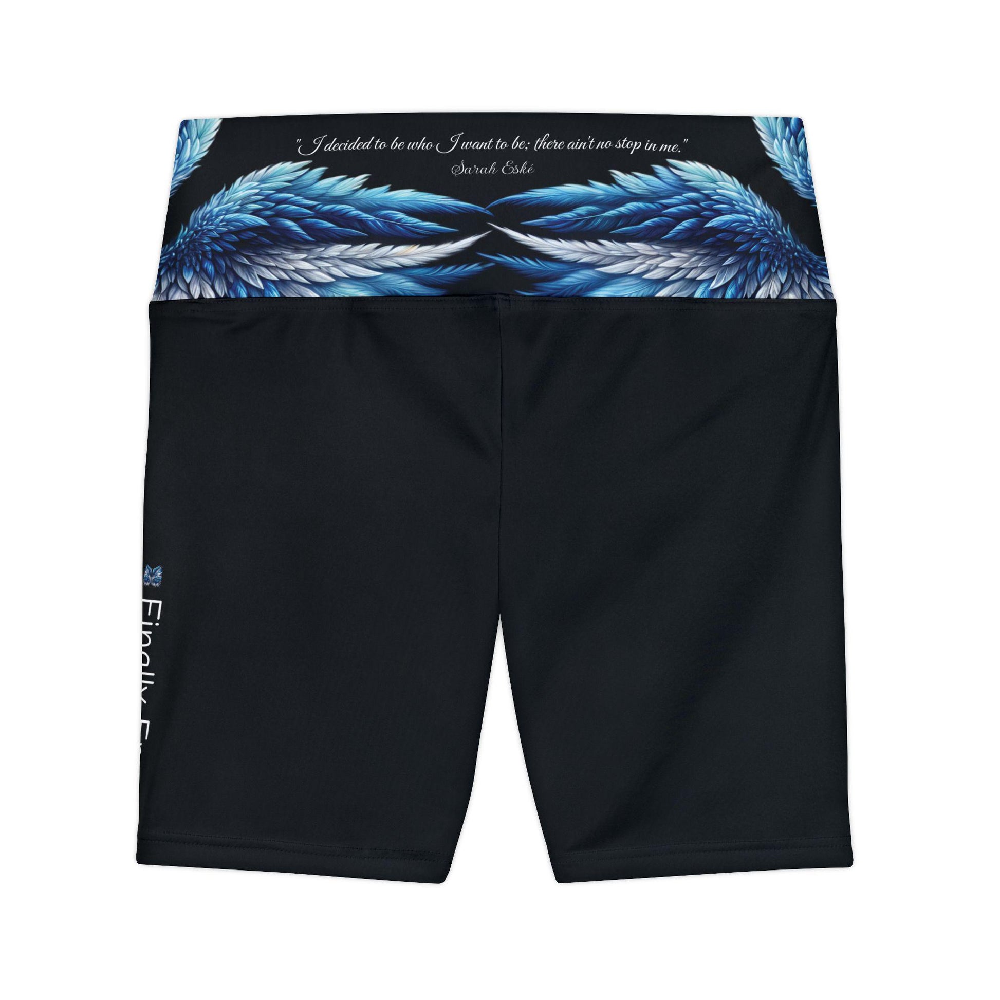 Finally Free - Sarah Eské - Women's Workout Shorts (AOP)