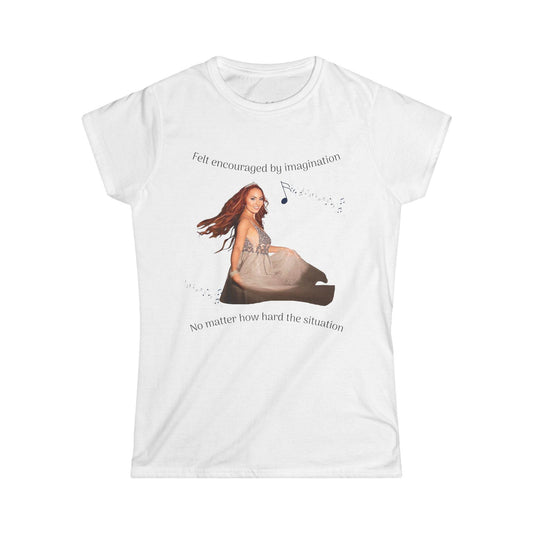 Sarah Eské - "Tenacious" Women's Softstyle Tee - Inspirational Gift, Casual Wear, Empowering Message Shirt, Motivational Top, Stylish Outfit